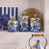 Royal English Garden Enamel Canisters by MacKenzie-Childs