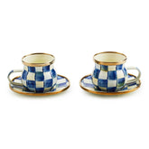 Royal Check Espresso Cup & Saucer Set by MacKenzie-Childs