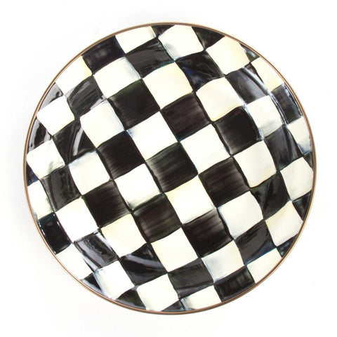 Courtly Check Enamel Pie Plate by MacKenzie-Childs