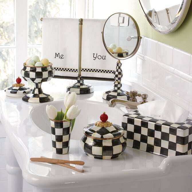 Courtly Check Enamel Bath Collection by MacKenzie-Childs
