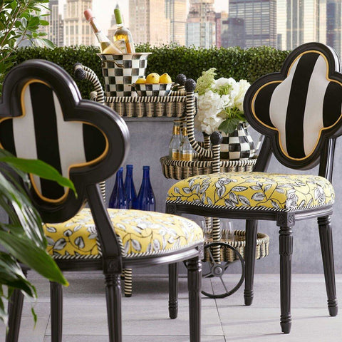 Courtly Check Design Enamel Wine Cooler by MacKenzie-Childs