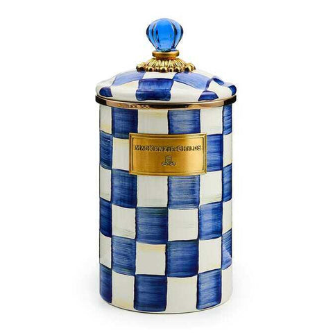 Royal Check Enamel Canisters by MacKenzie-Childs
