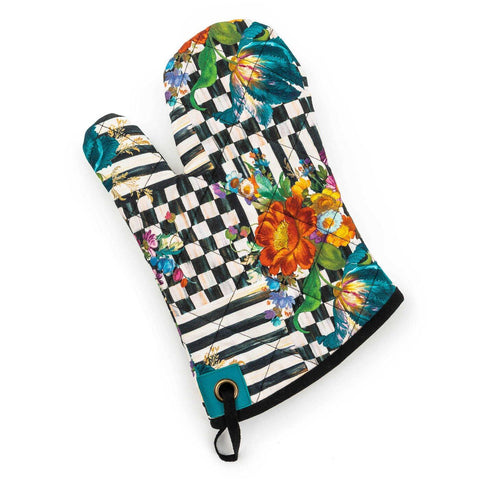 Courtly Flower Market Oven Mitt by MacKenzie-Childs