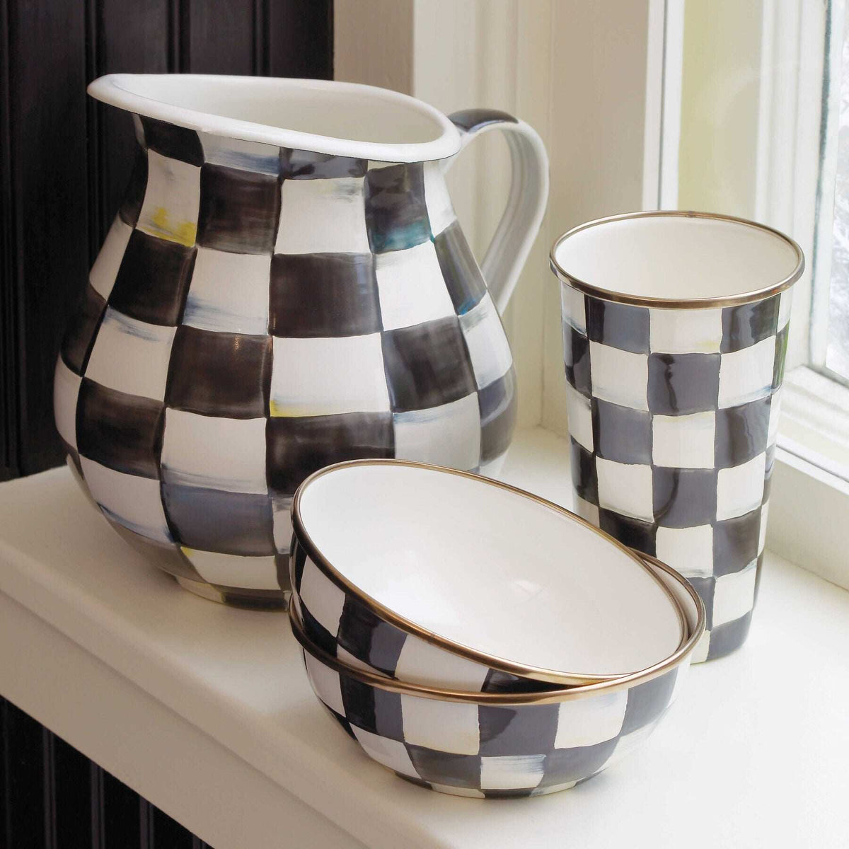 Courtly Check Everyday Bowl by MacKenzie-Childs