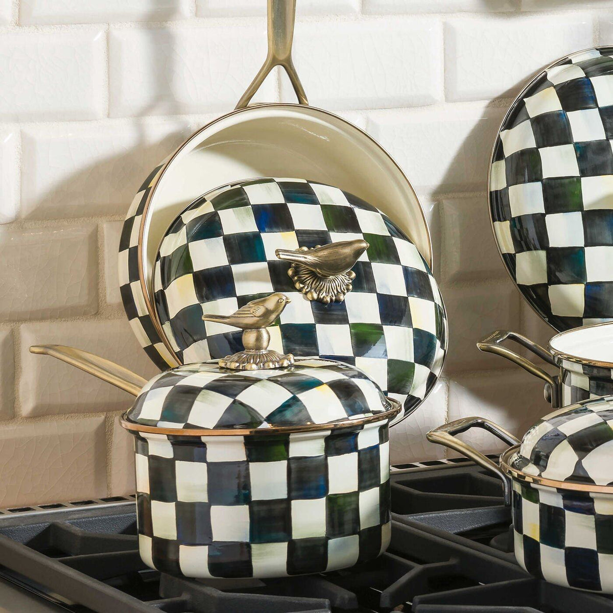 Courtly Check 2.5 Quart Saucepan by MacKenzie-Childs