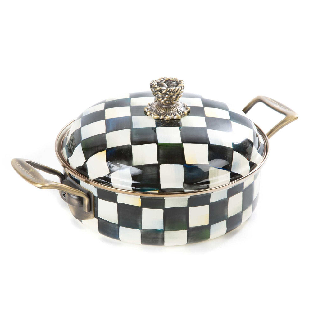 Courtly Check Enamel 3 Qt. Casserole by MacKenzie-Childs