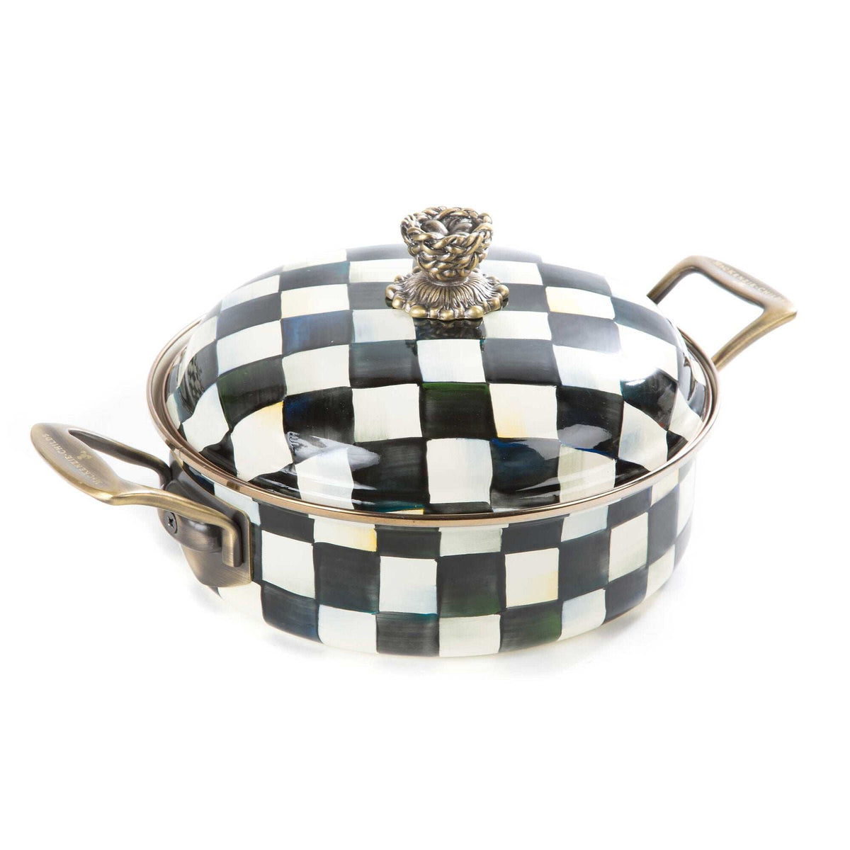Courtly Check Enamel 3 Qt. Casserole by MacKenzie-Childs