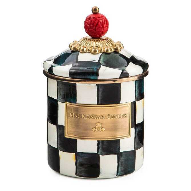 Courtly Check Enamel Canisters by MacKenzie-Childs