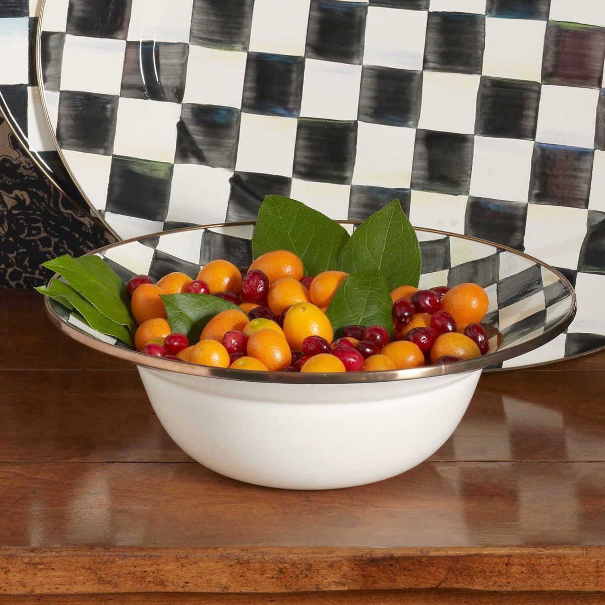 Courtly Check Serving Bowl by MacKenzie-Childs