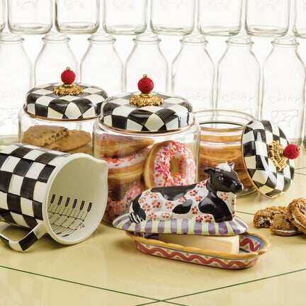 Courtly Check Kitchen Canisters by MacKenzie-Childs