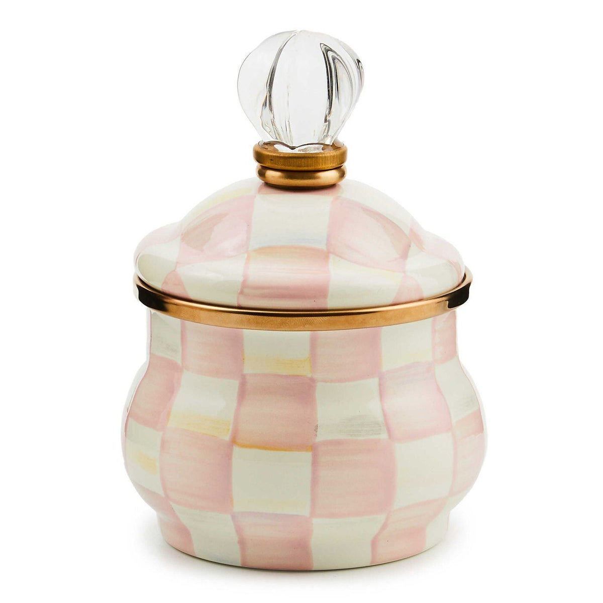 Rosy Check Lidded Sugar Bowl by MacKenzie-Childs