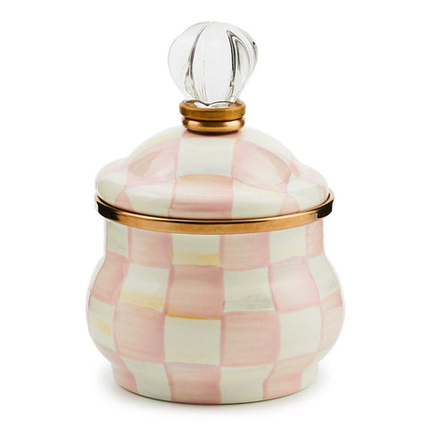 Rosy Check Lidded Sugar Bowl by MacKenzie-Childs