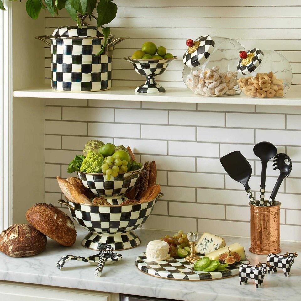 Courtly Check Enamel Almost Everything Bowl by MacKenzie-Childs