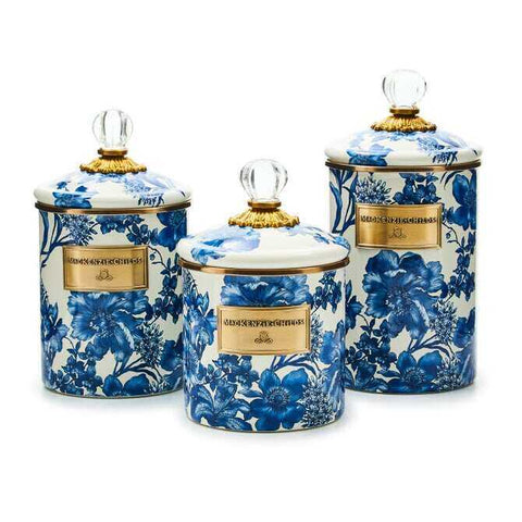 Royal English Garden Enamel Canisters by MacKenzie-Childs