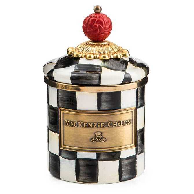 Courtly Check Enamel Canisters by MacKenzie-Childs