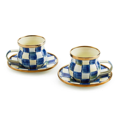 Royal Check Espresso Cup & Saucer Set by MacKenzie-Childs