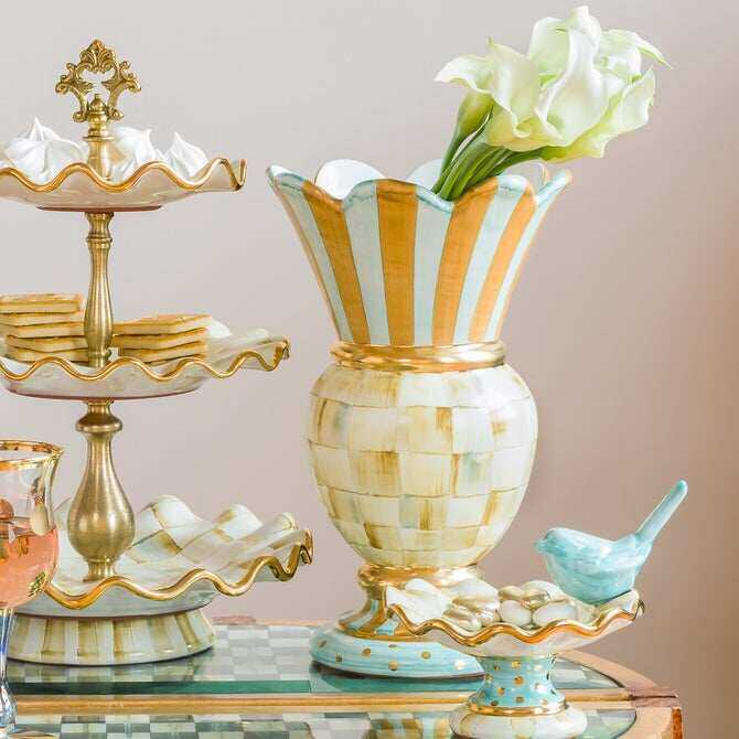 Check Great Vase by MacKenzie-Childs