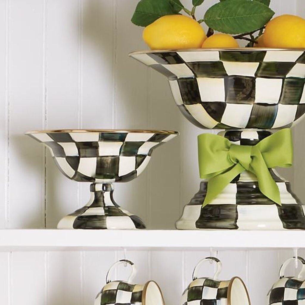 Courtly Check Large Compote by MacKenzie-Childs
