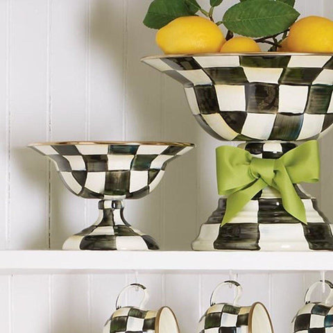 Courtly Check Large Compote by MacKenzie-Childs