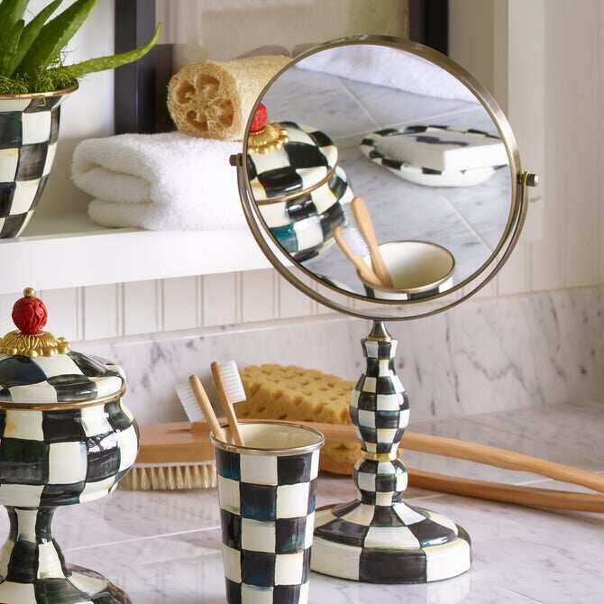 Courtly Check Enamel Bath Collection by MacKenzie-Childs