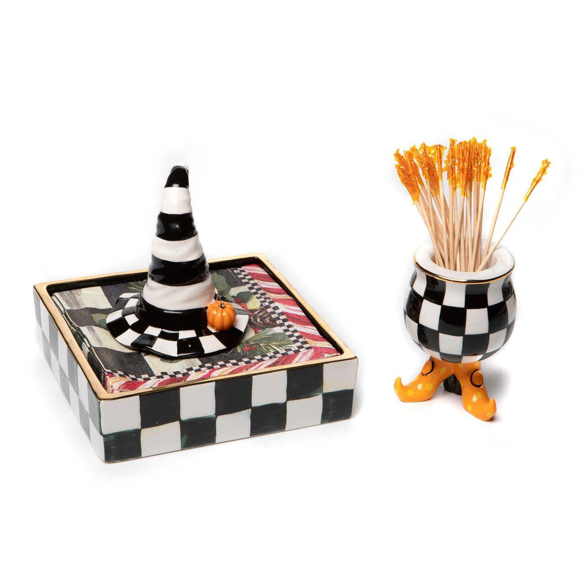 Courtly Check Cocktail Napkin Holder by MacKenzie-Childs