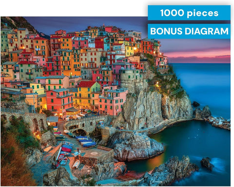 Cinque Terre 1000 Piece Puzzle for Adults by MacKenzie-Childs
