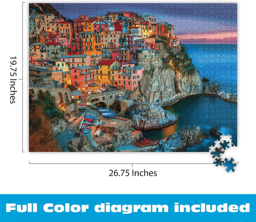 Cinque Terre 1000 Piece Puzzle for Adults by MacKenzie-Childs