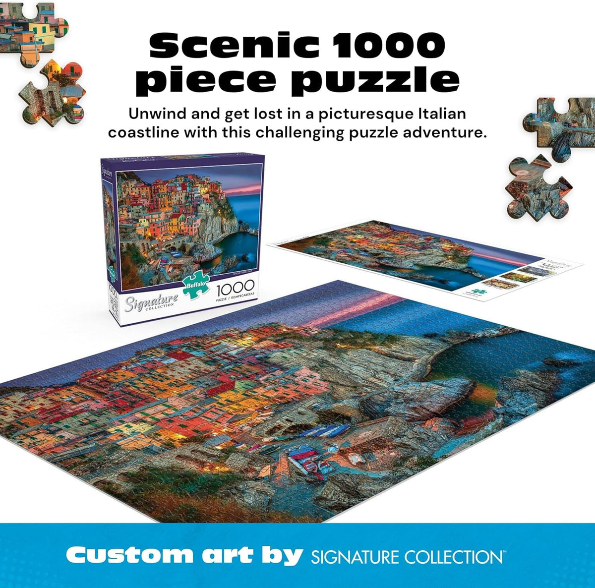 Cinque Terre 1000 Piece Puzzle for Adults by MacKenzie-Childs