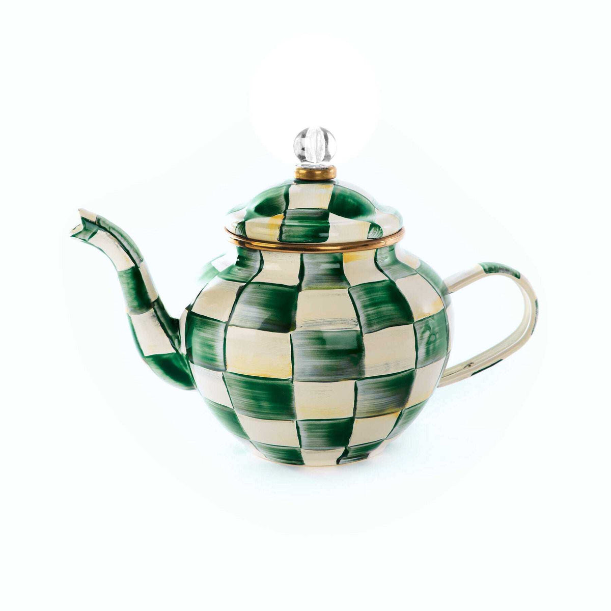 Emerald Check 4 Cup Teapot by MacKenzie-Childs