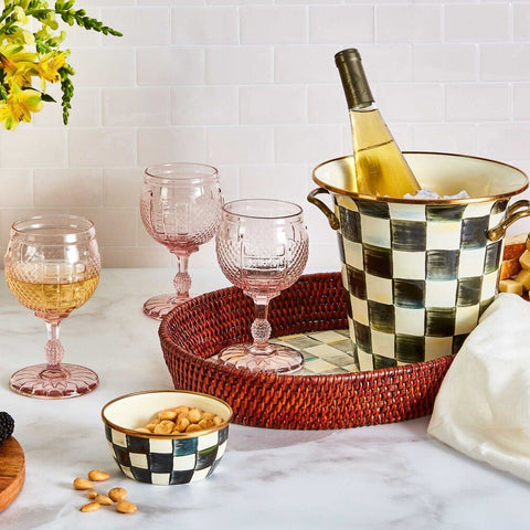 Courtly Check Design Enamel Wine Cooler by MacKenzie-Childs
