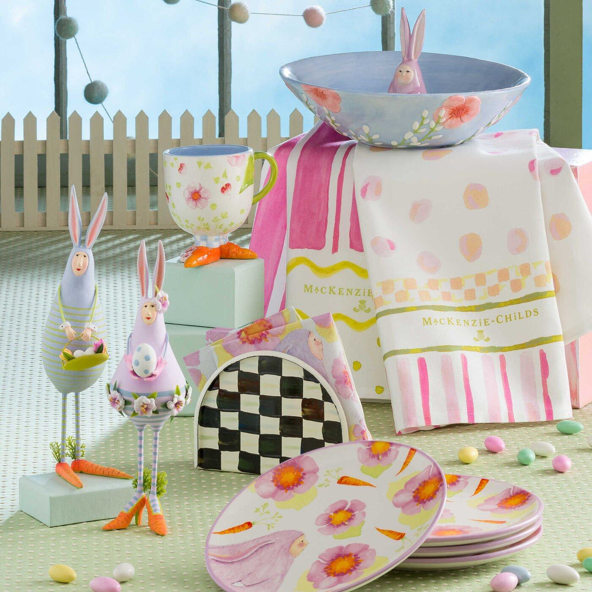 Courtly Check Napkin Holder by MacKenzie-Childs