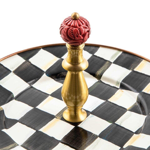 Courtly Check Enamel Two Tier Sweet Stand by MacKenzie-Childs