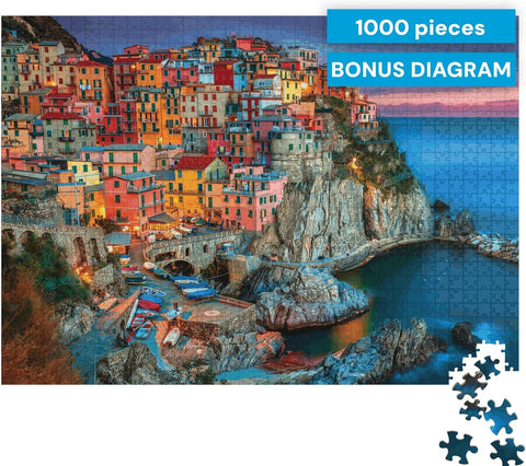 Cinque Terre 1000 Piece Puzzle for Adults by MacKenzie-Childs