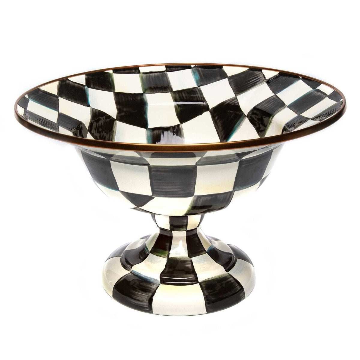 Courtly Check Large Compote by MacKenzie-Childs