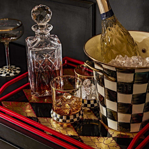 Courtly Check Design Enamel Wine Cooler by MacKenzie-Childs