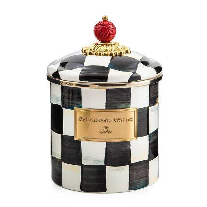 Courtly Check Enamel Canisters by MacKenzie-Childs