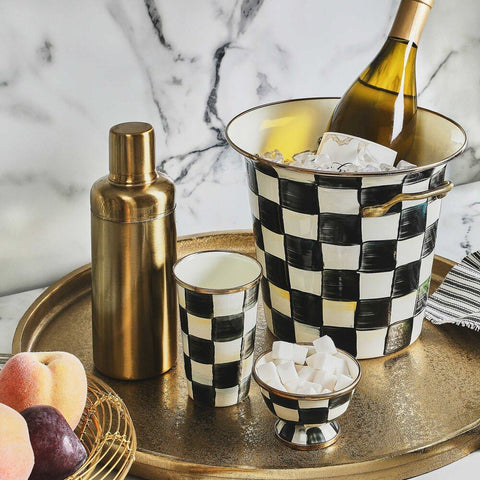 Courtly Check Design Enamel Wine Cooler by MacKenzie-Childs