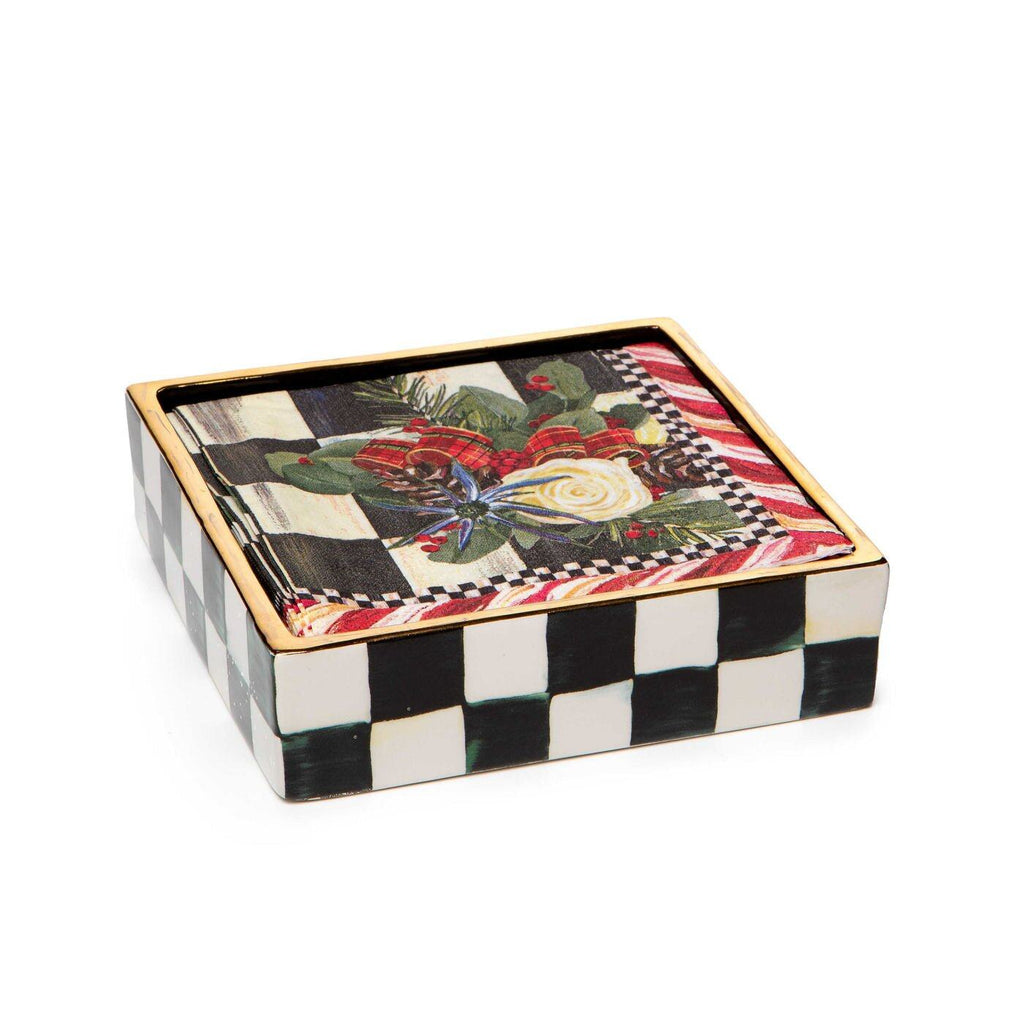 Courtly Check Cocktail Napkin Holder by MacKenzie-Childs