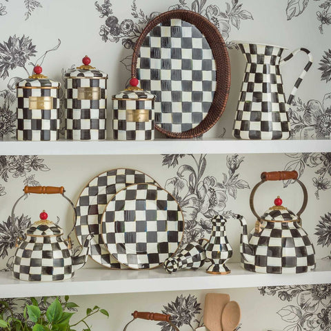 Courtly Check Large Salt & Pepper Shakers by MacKenzie-Childs