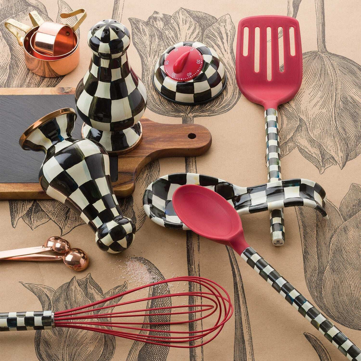 Courtly Check Large Salt & Pepper Shakers by MacKenzie-Childs