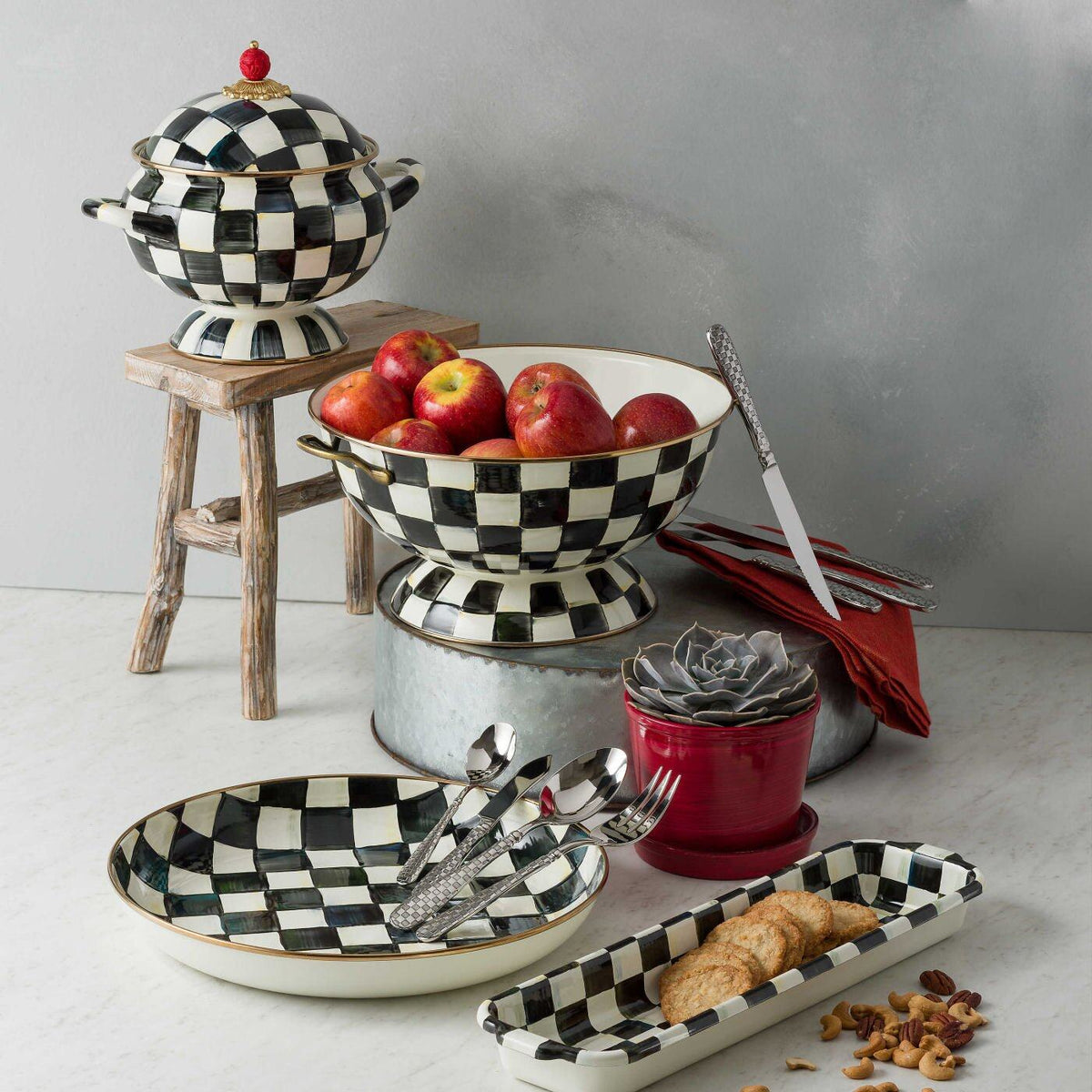 Courtly Check Baguette Dish by MacKenzie-Childs
