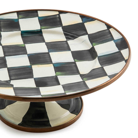 Courtly Check Mini Pedestal Platter by MacKenzie-Childs