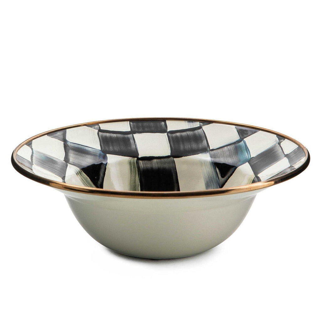 Courtly Check Enamel Breakfast Bowl by MacKenzie-Childs