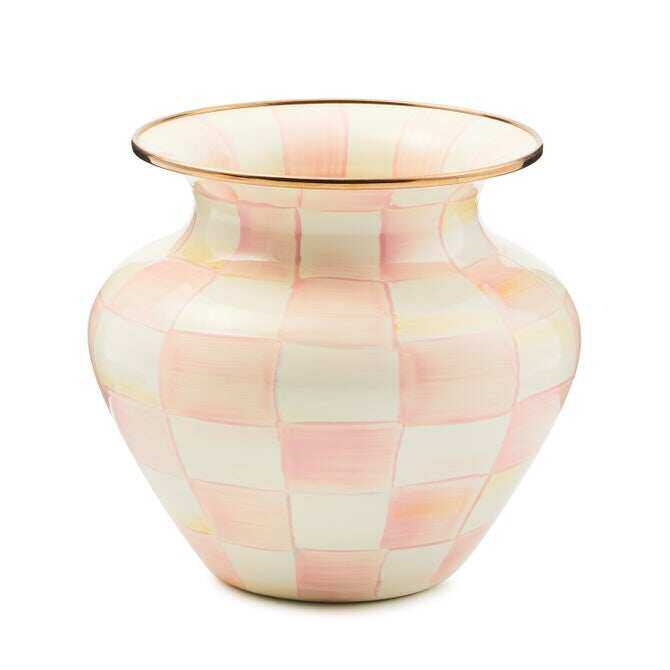 Check Enamel Large Vase by MacKenzie-Childs