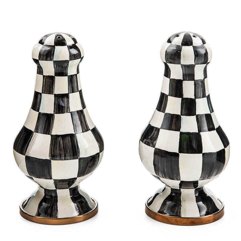 Courtly Check Large Salt & Pepper Shakers by MacKenzie-Childs