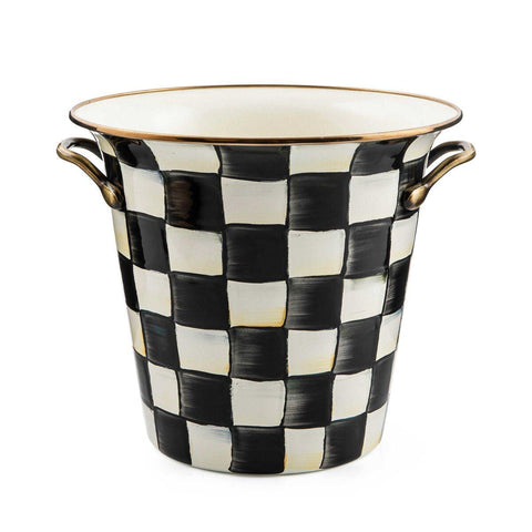Courtly Check Design Enamel Wine Cooler by MacKenzie-Childs