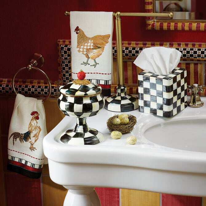 Courtly Check Enamel Bath Collection by MacKenzie-Childs