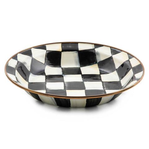 Courtly Check Enamel Pie Plate by MacKenzie-Childs
