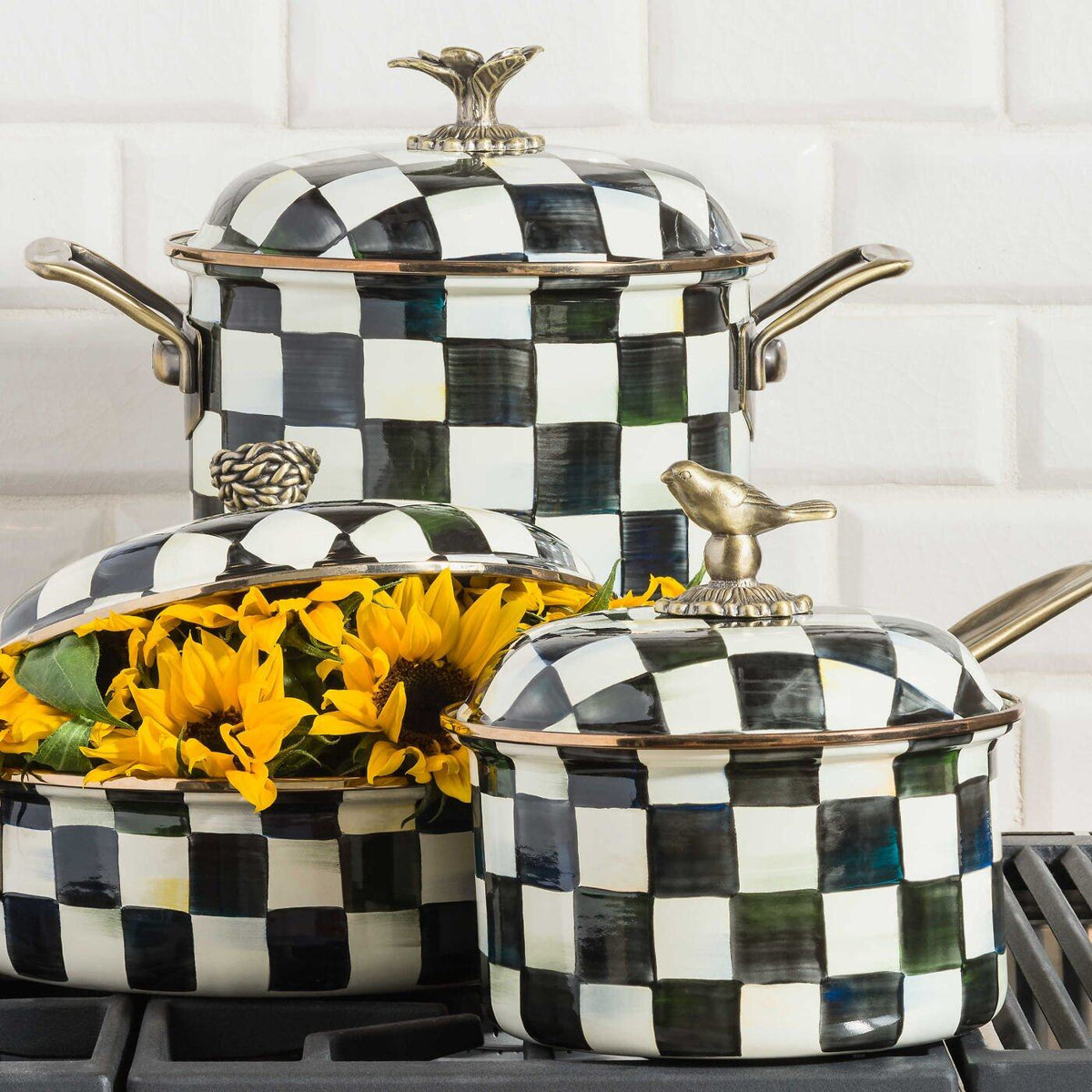 Courtly Check 2.5 Quart Saucepan by MacKenzie-Childs
