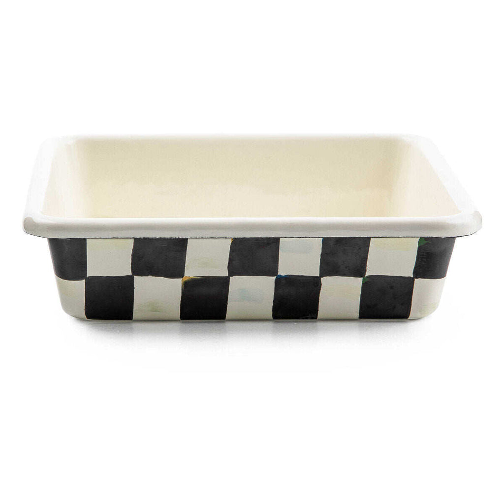 Courtly Check 8" Enamel Baking Pan by MacKenzie-Childs